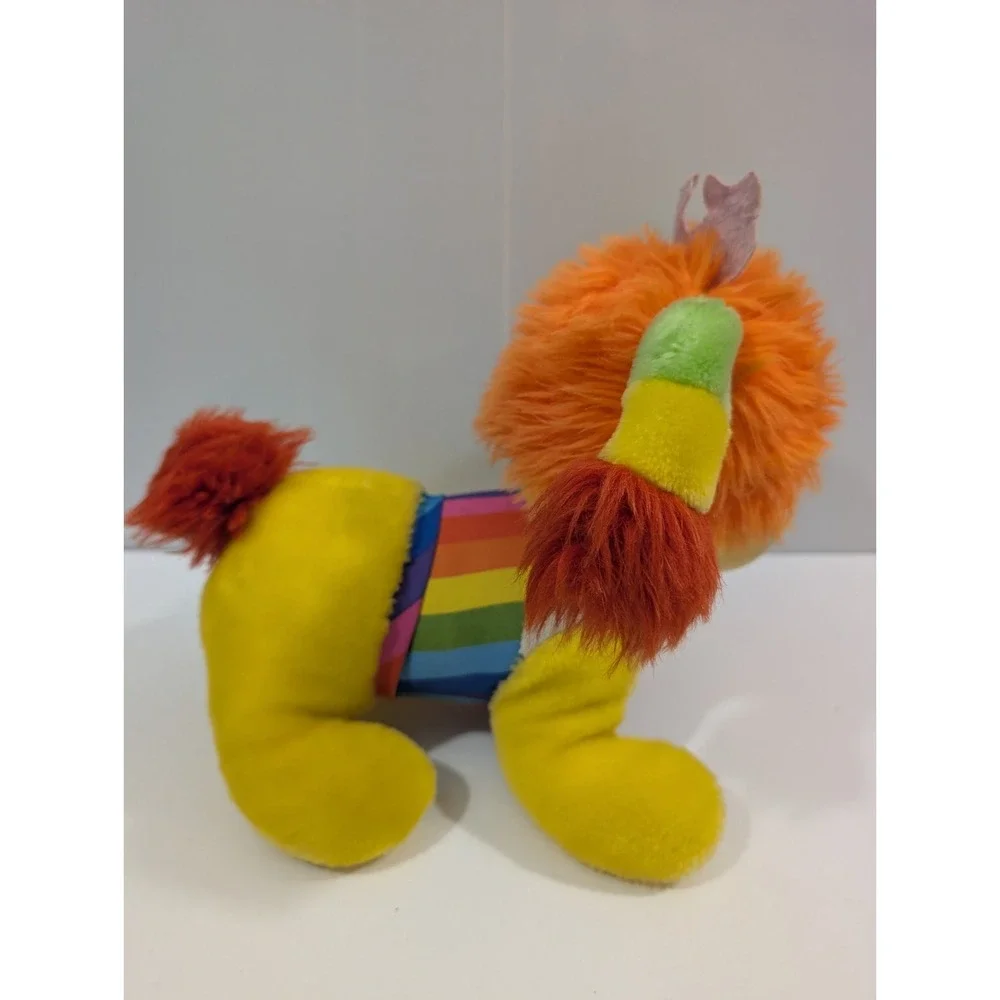 Vintage 1983 Hallmark Rainbow Brite Puppy Brite Plush Dog Toy Orange Mane Rare